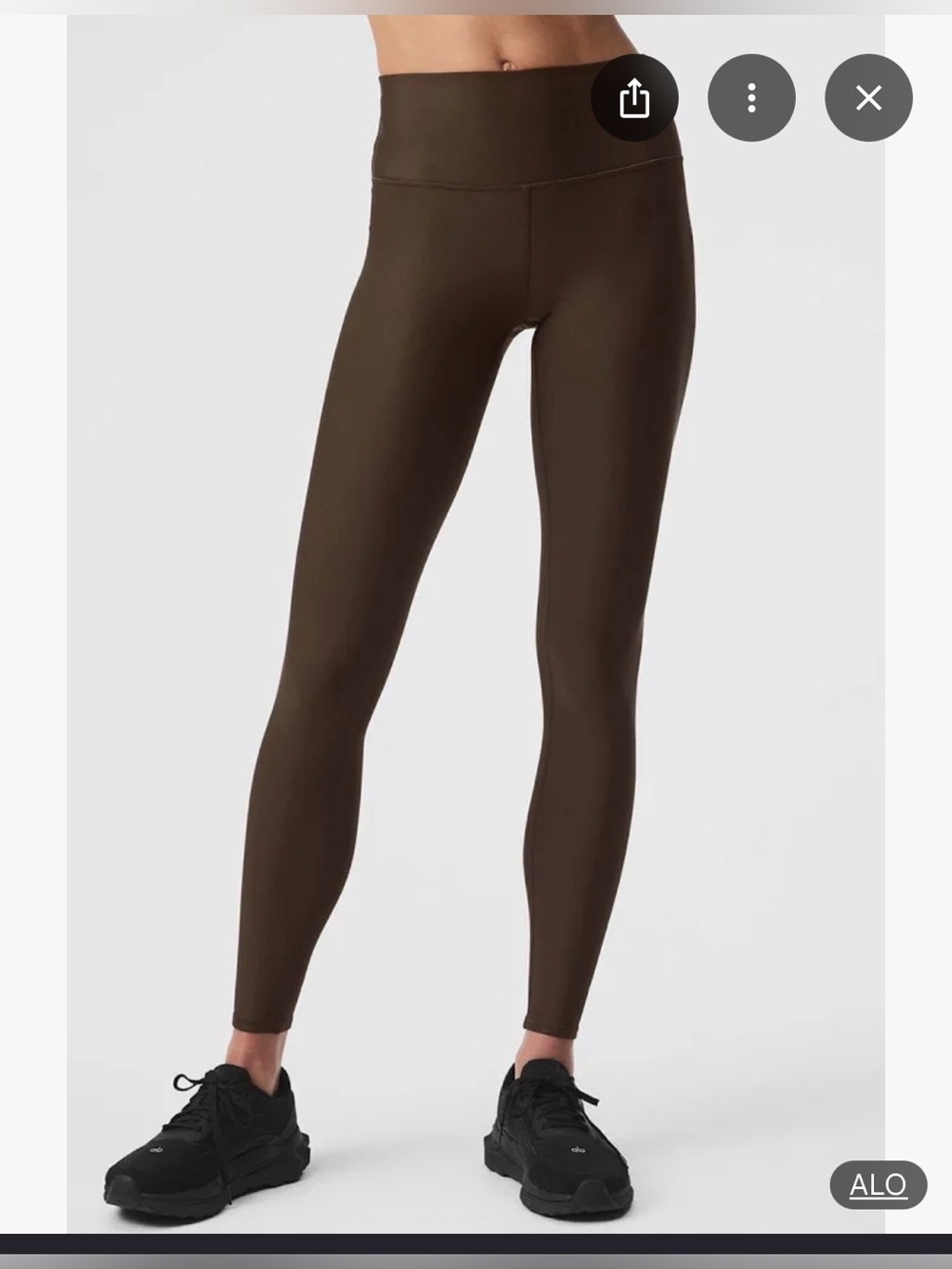 ALO Yoga High-Rise Leggings in Brown